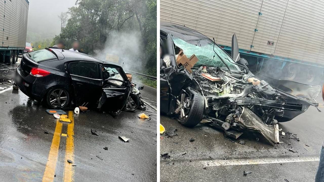 Duas Pessoas Ficam Presas S Ferragens Em Violenta Colis O Entre Carro