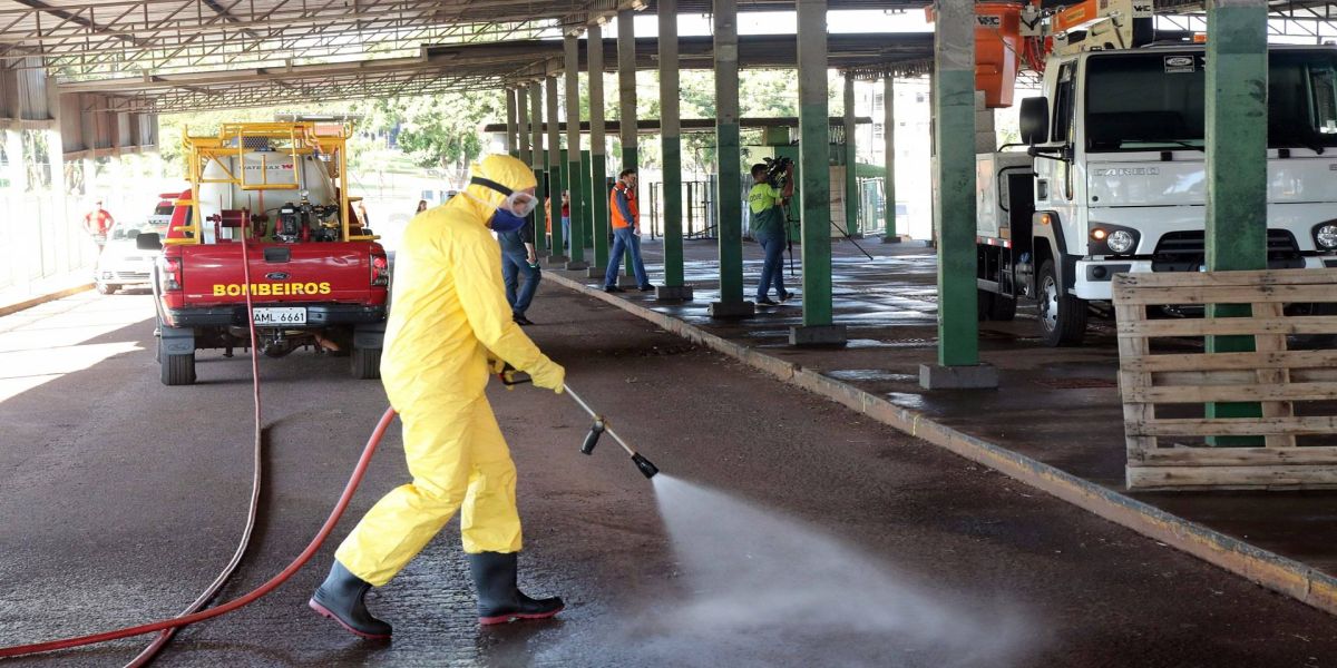 Prefeitura de Cascavel dá início a higienização em espaços públicos