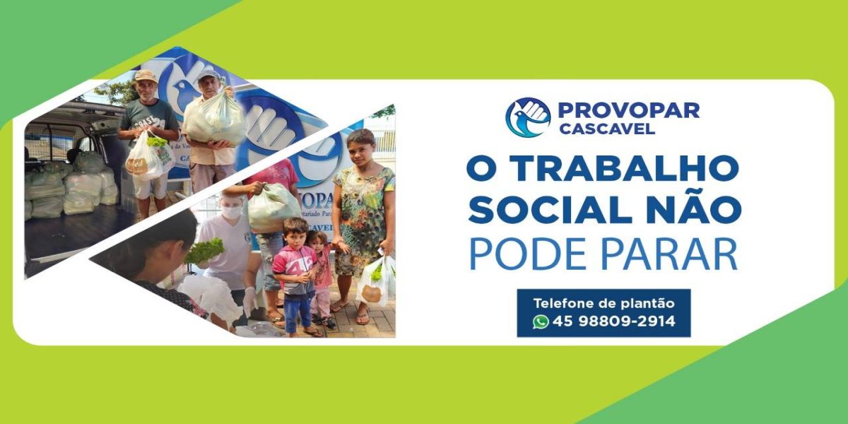 Provopar receberá doações por drive-thru no antigo Terminal Oeste