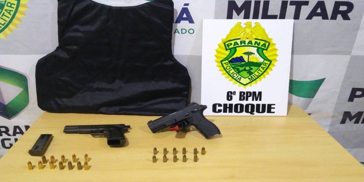 Jovens de 18 anos são apreendidos com pistolas no Bairro Parque Verde