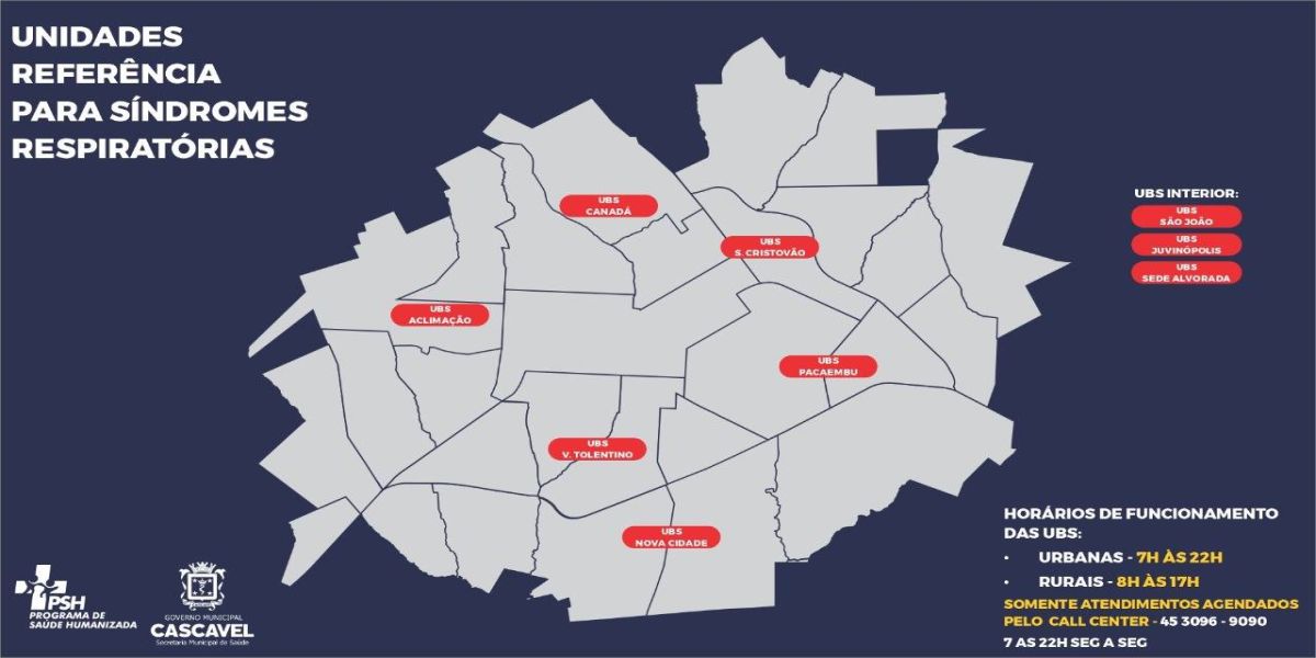 Atendimento nas unidades de saúde referenciadas somente com agendamento por telefone