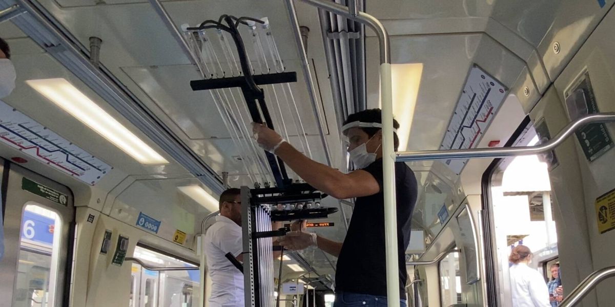 Di Grassi desenvolve equipamento para higienizar rapidamente trens e ônibus no transporte público