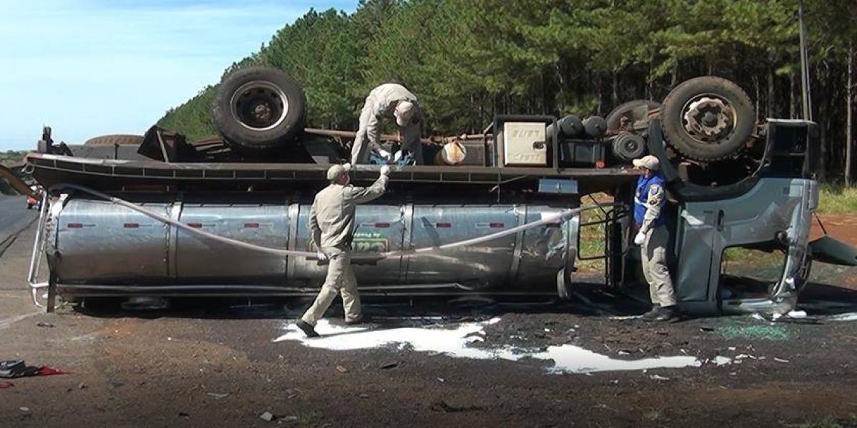Motorista dorme ao volante e provoca grave colisão na PR 483