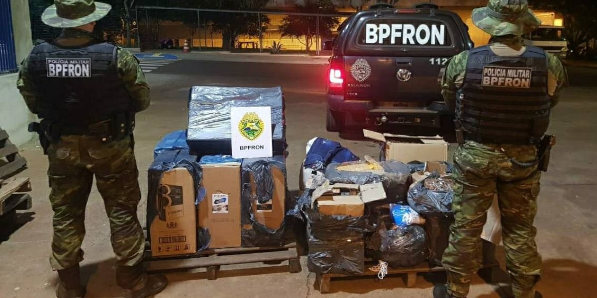 BPFRON apreende contrabando durante Operação Hórus em Foz do Iguaçu