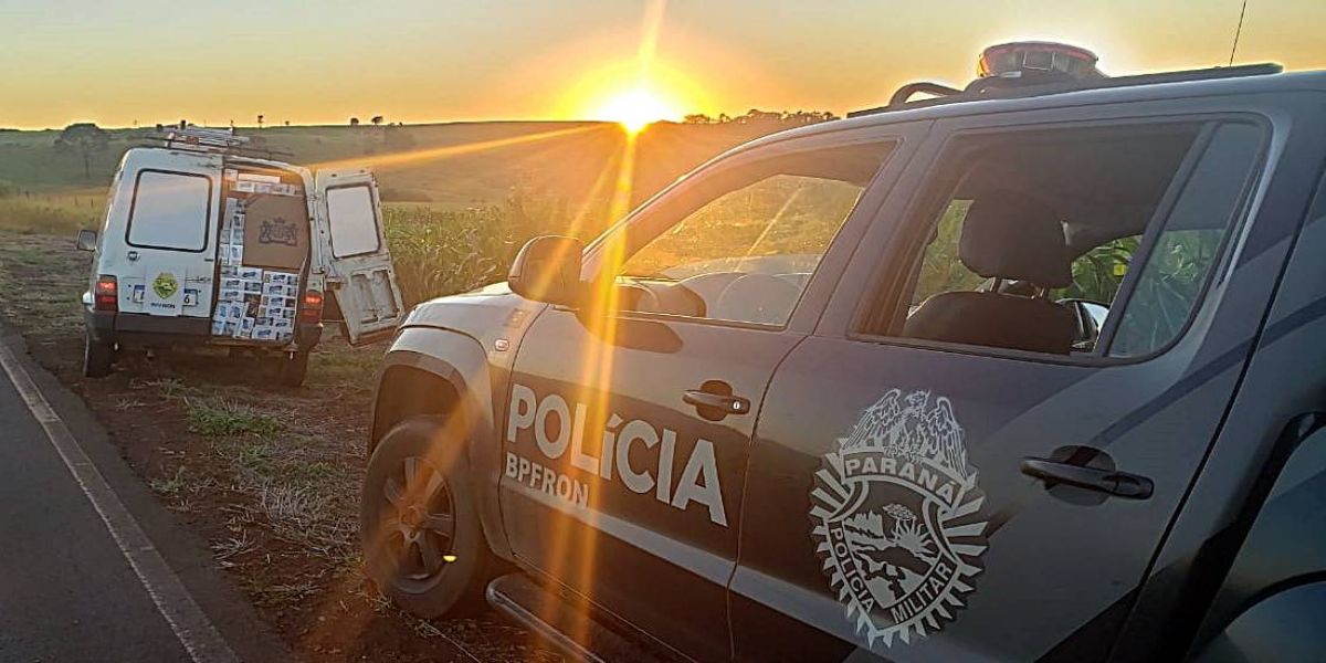 K9 do BPFron intercepta carro carregado com cigarro contrabandeado em Ouro Verde