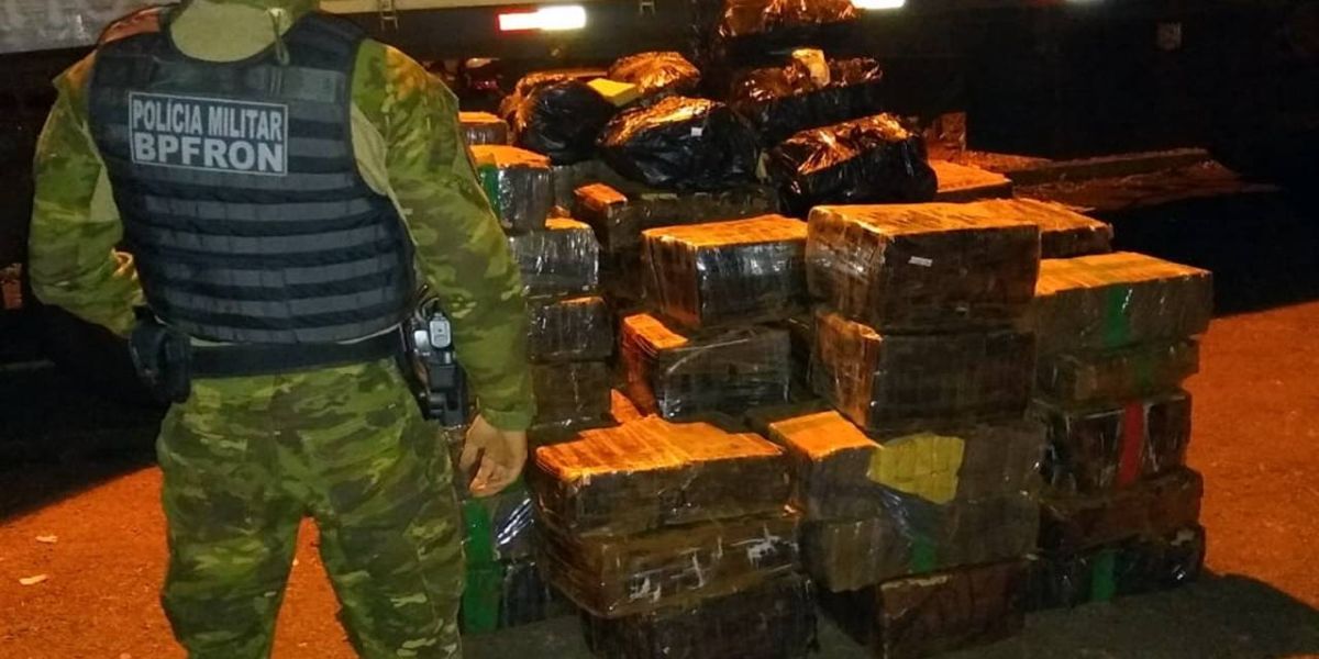 BPFRON apreende duas toneladas de maconha em Cascavel