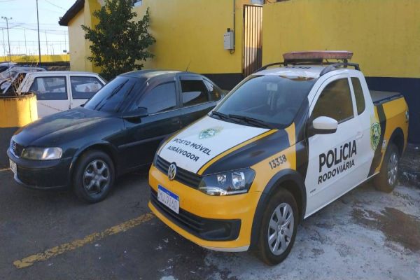PRE Cascavel recupera veículo com alerta de furto na PR-486