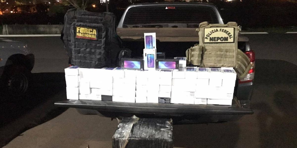 Polícia Federal realiza apreensão de aparelhos celulares irregulares