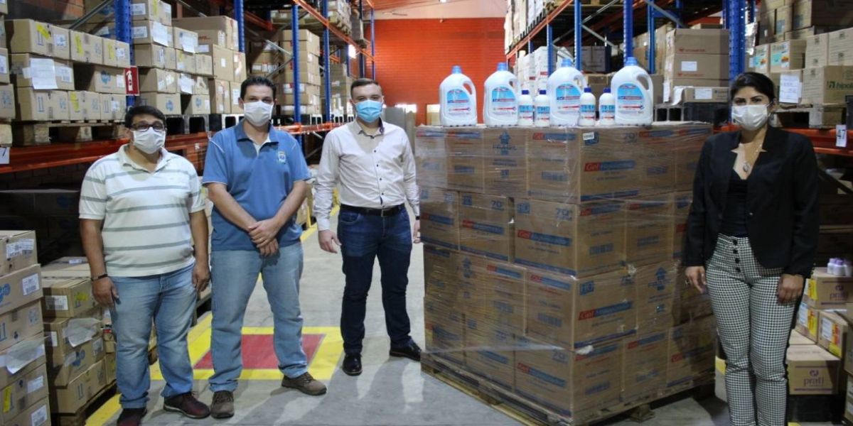 Secretaria de Saúde de Cascavel recebe doação de mil litros de álcool em gel 70%