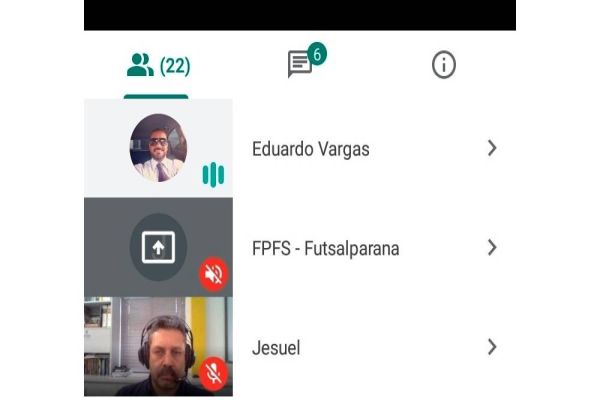 Dirigentes do futsal feminino da série ouro participam de reunião da federação paranaense