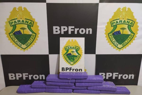 BPFron apreende mais de oito quilos de maconha no Oeste do estado