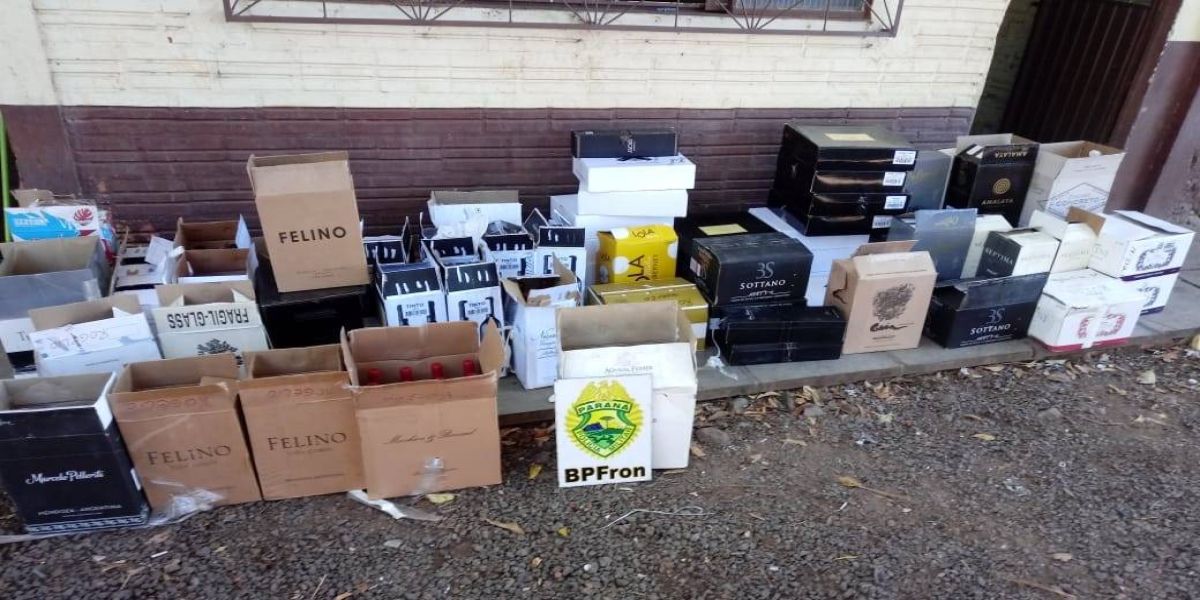 BPFron realiza apreensão de produtos de origem estrangeira em Barracão.
