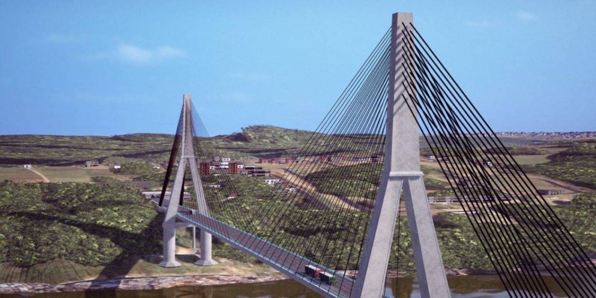 Ministro destaca em mídia social avanço da nova ponte entre Brasil e Paraguai