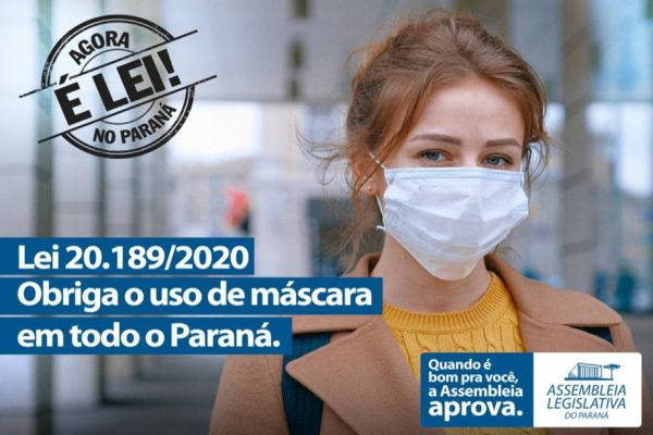 Lei que torna obrigatório uso de máscaras no Paraná está em vigor há 10 dias
