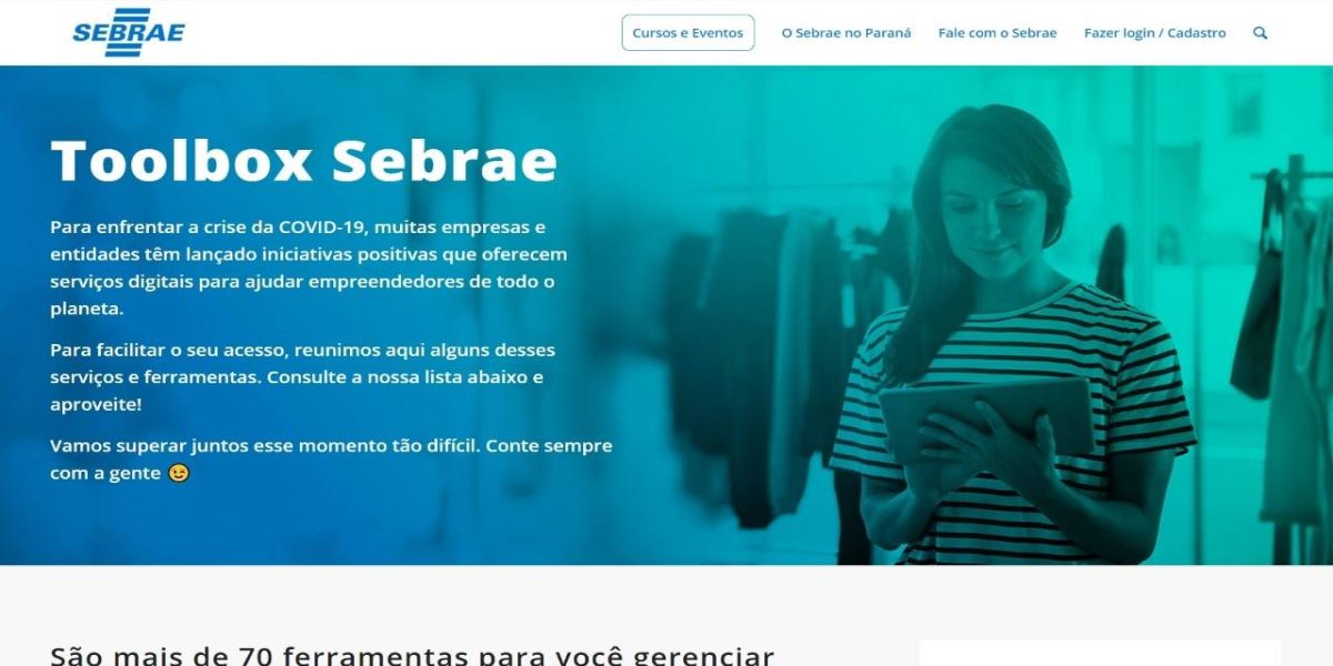 Sebrae/PR lança plataforma que reúne soluções digitais para empreendedores