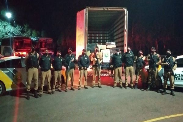 Cerca de 2.600 kg de maconha são apreendidos no interior de Marechal Cândido Rondon