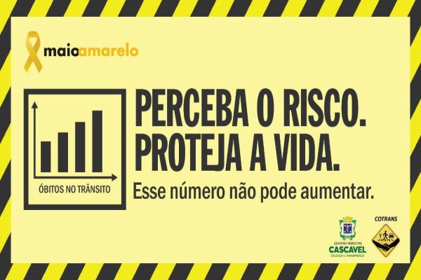 Imagem referente a notícia: Maio Amarelo: celular interfere na capacidade de análise de risco e na reação ao perigo