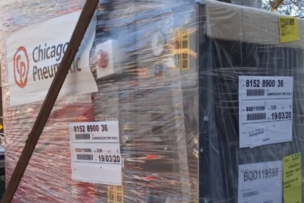 Hospital de Retaguarda recebe compressor de ar para a UTI