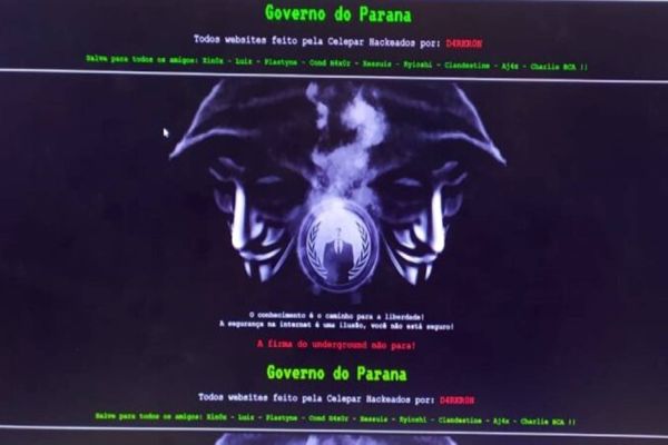 Sites do Governo do Paraná são hackeados