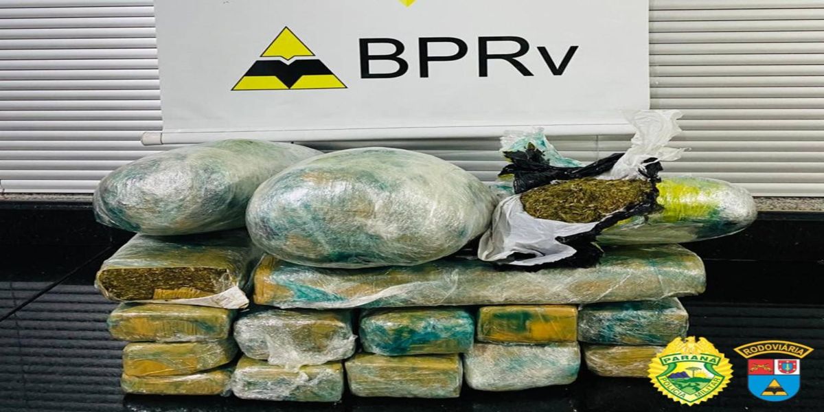 BPRv apreende mais de 15 quilos de maconha durante abordagem a ônibus de viagem