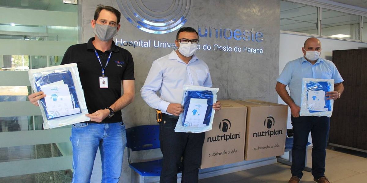 Hospital Universitário recebe doação de 100 aventais impermeáveis