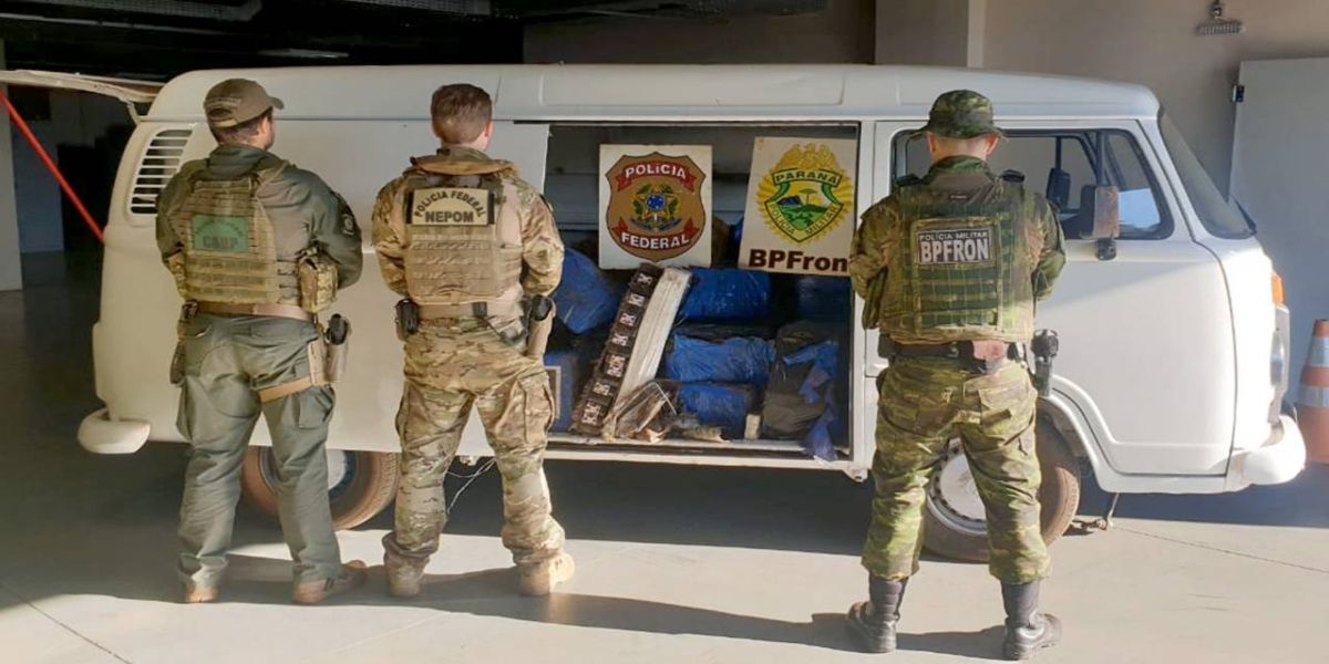 Polícia apreende uma tonelada de maconha em operação na fronteira