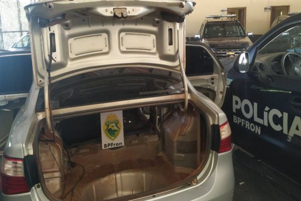 BPFRON apreende veículo durante Operação Hórus em Guaíra