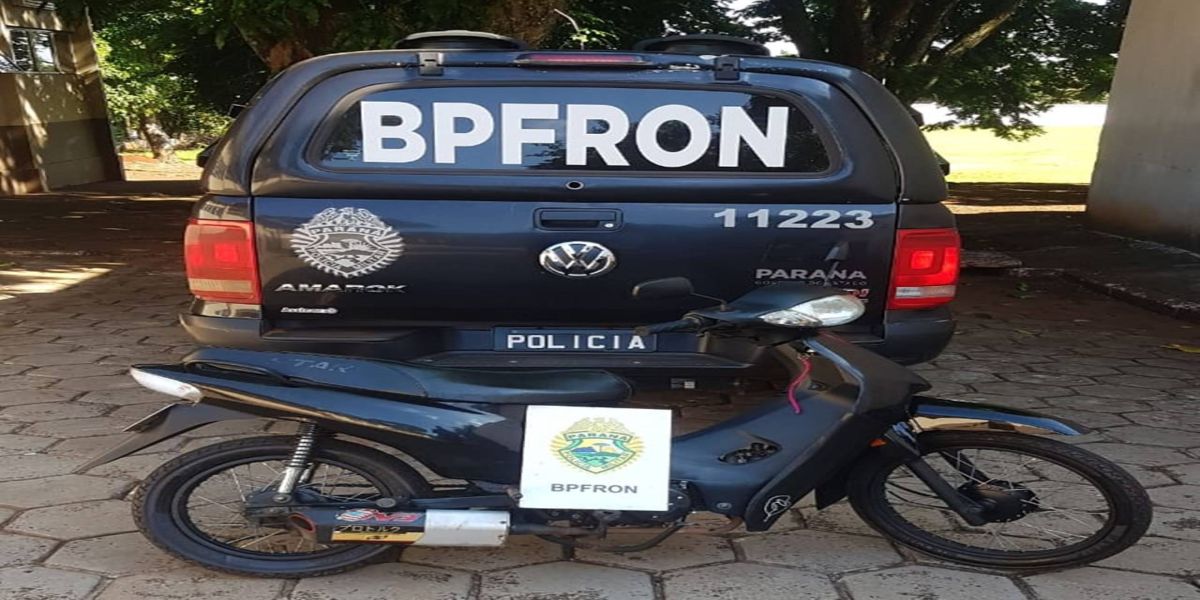 BPFRON recupera moto furtada durante Operação Hórus em Foz do Iguaçu -PR