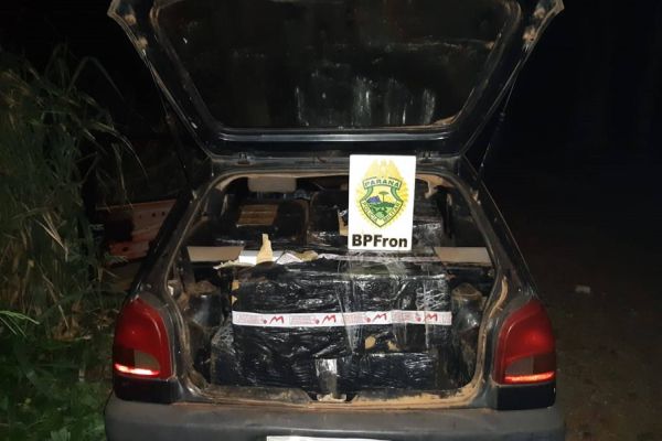 Carga de Eletrônicos 300mil é aprendida nas margens do rio em Foz do Iguaçu pelo BPFRON