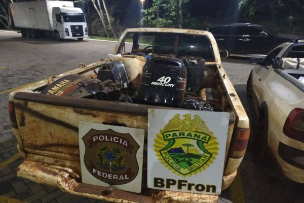 Guaíra-PR, OPERAÇÃO HÓRUS: Policiais realizam a apreensão de embarcações, veículo e motocicleta