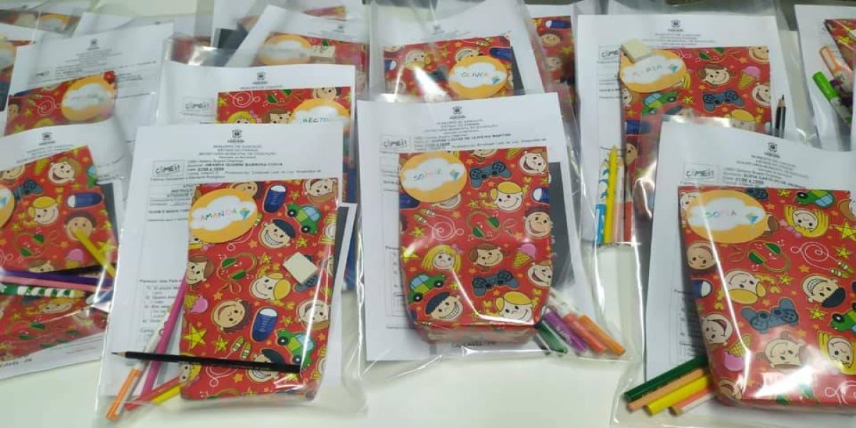 Começa nesta segunda a retirada de atividades para a Educação Infantil de 0 a 3 anos em Cascavel