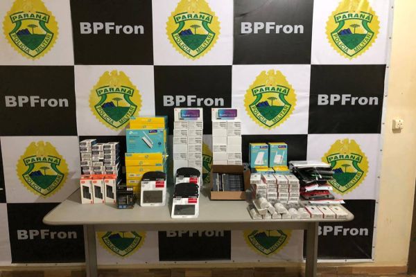 BPFRON apreende veículo com produtos oriundos do Paraguai durante Operação Hórus em Guaíra-PR
