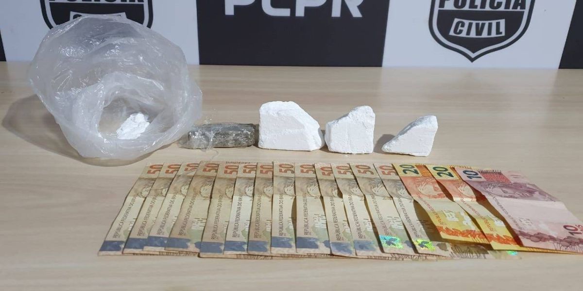 Homem é preso em Cascavel com cocaína que seria revendida em Três Barras