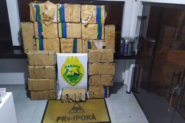 Posto Policial Rodoviário de Iporã apreende meia tonelada de maconha