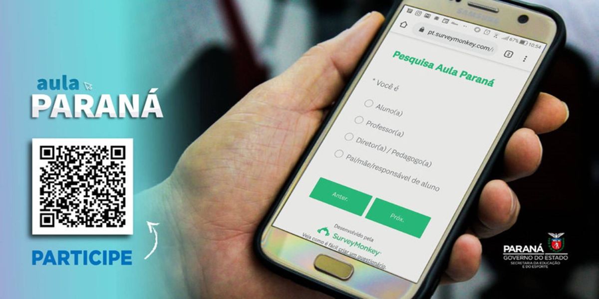 Pesquisa para avaliação do Aula Paraná termina na sexta-feira
