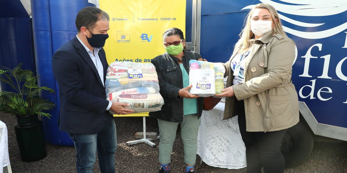 Provopar recebe doação de 1.000 cestas básicas da Fundação Banco do Brasil