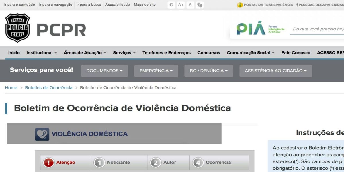 Polícia Civil abre registro de violência doméstica pela internet