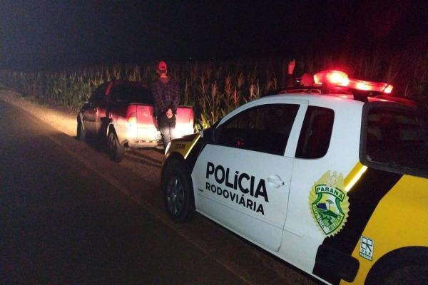 PRE Cascavel recupera veiculo com alerta de furto na PR-317