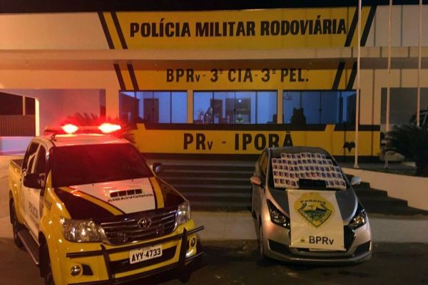 PRE Iporã apreende veículo carregado com celulares contrabandeados na PR-323