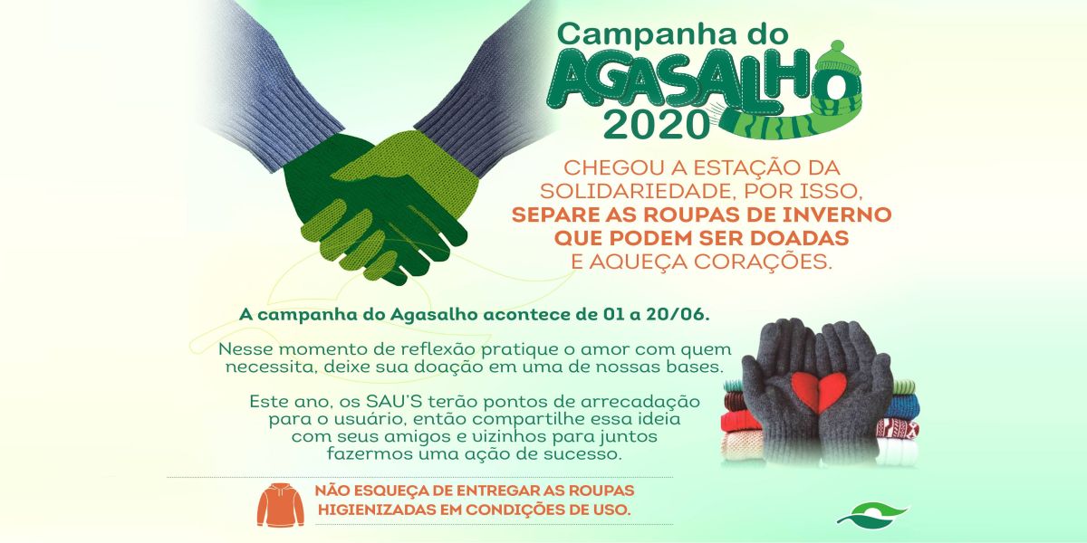 Doações para a campanha do agasalho podem ser realizadas na BR-277