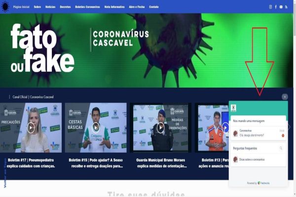 Chat Online Covid-19 e Dengue também faz atendimento aos pacientes pela internet