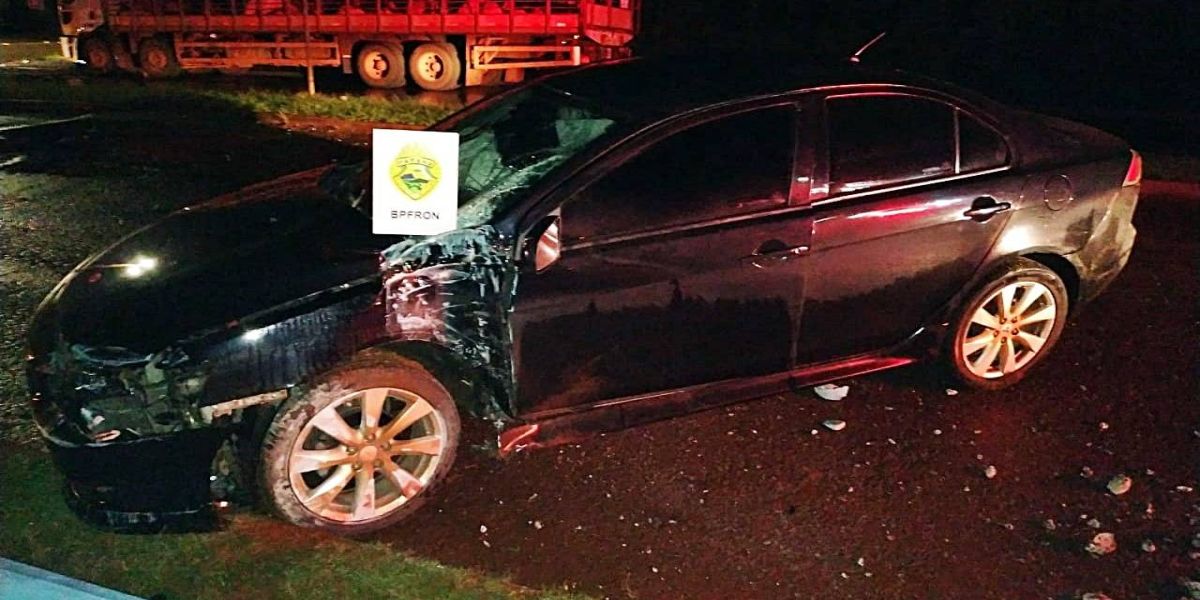 BPFron recupera veiculo furtado após acompanhamento tático na PR-182