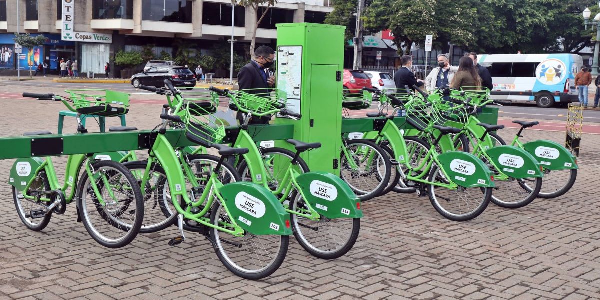 Cascavel ativa compartilhamento de bicicletas e se torna a única do PR com o serviço em operação