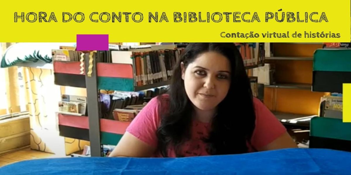 Hora do conto na Biblioteca Pública Municipal Sandálio dos Santos