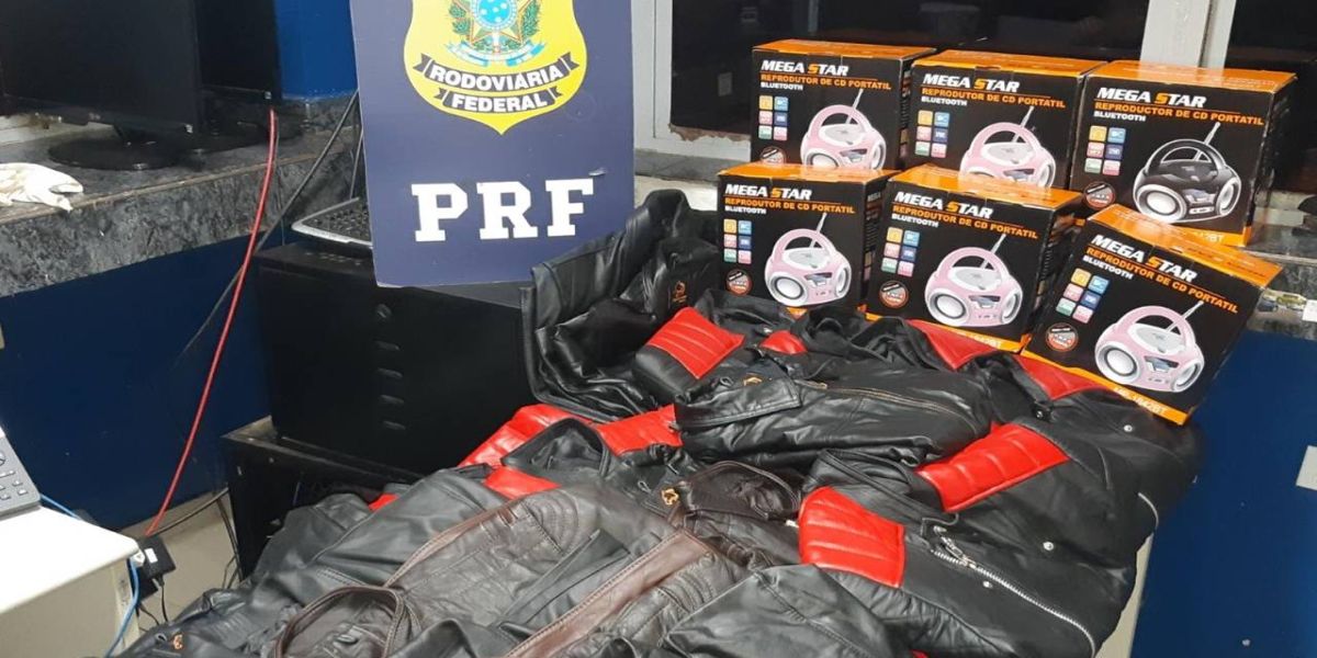 Operação Flagellum: PRF apreende eletrônicos e vestuário em Alto Paraíso