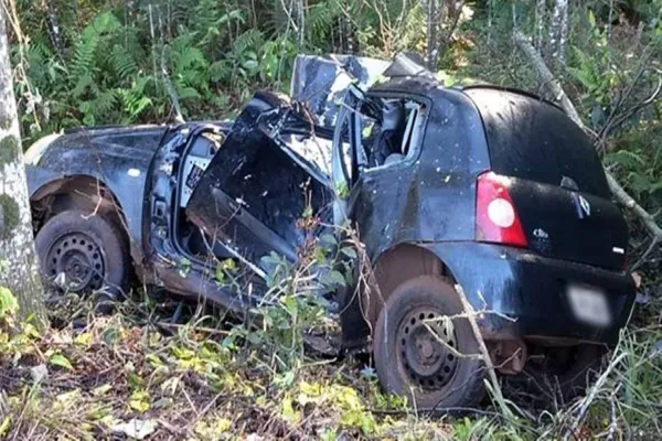 Foto relacionada a notícia: Homem morre em grave acidente na BR-163