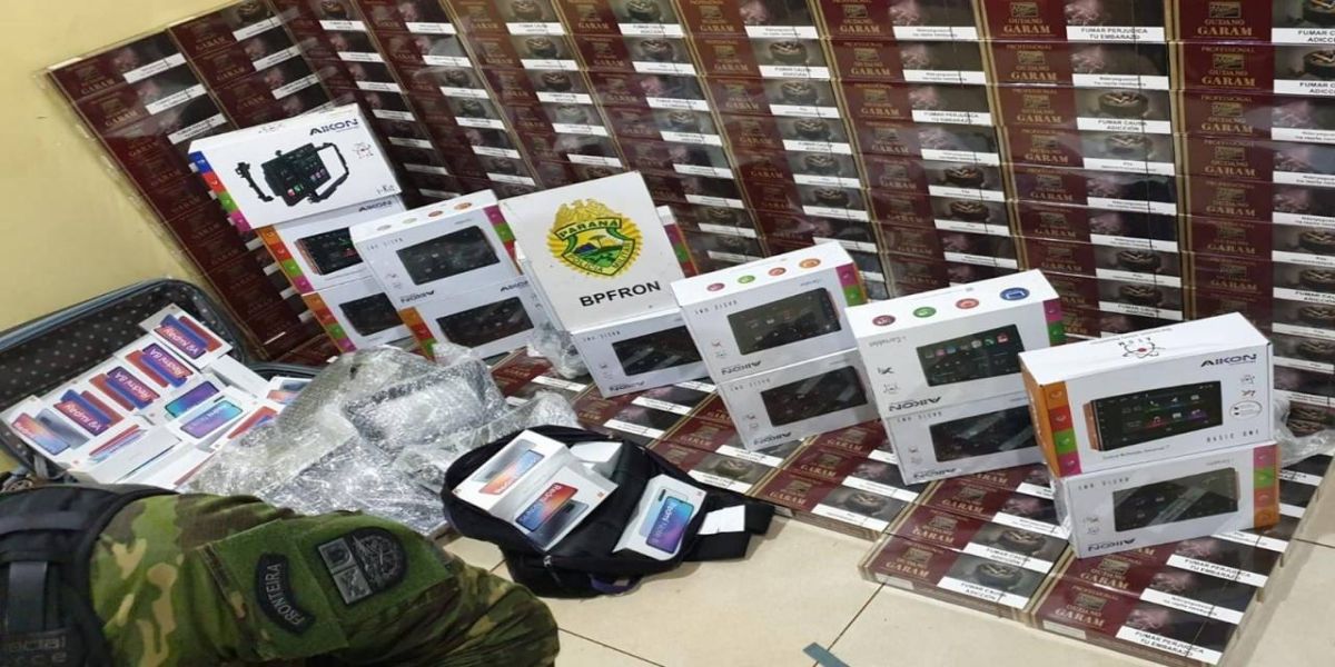 Operação Hórus: BPFron apreende diversas mercadorias em Cascavel