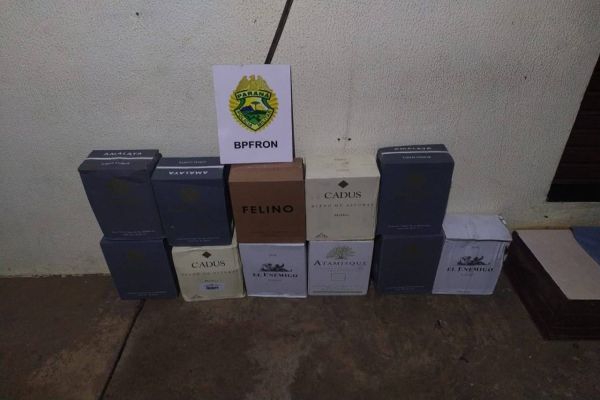 BPFRON apreende veículo com vinhos na Operação Hórus em Barracão-PR