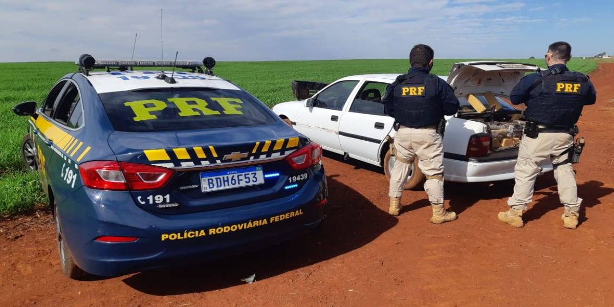 PRF apreende 400 Kg de Maconha na BR-369 em Corbélia