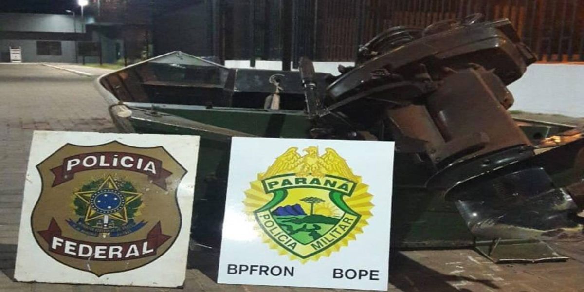 Operação Hórus: realiza apreensão de embarcação preparada para transporte de ilícitos